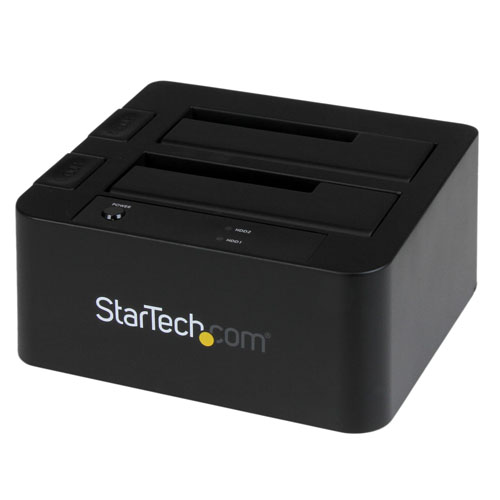  Dual-Bay USB 3.0 eSATA to SATA Hard Drive Docking Station, USB Hard Drive Dock, External 2.53.5 SATA IIIIII, SSDHDD Docking Station, Hot-Swap Hard Drive Bays - Top-Loading - Controlador de almacenamiento - Startech - SDOCK2U33EB